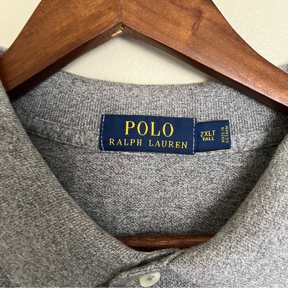 Polo Ralph Lauren Gray Soft Polo Size 2XL Tall - Picture 4 of 5